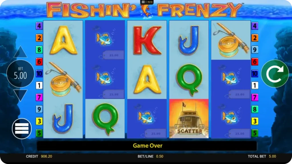 Theme and Graphics in Fishin Frenzy slot